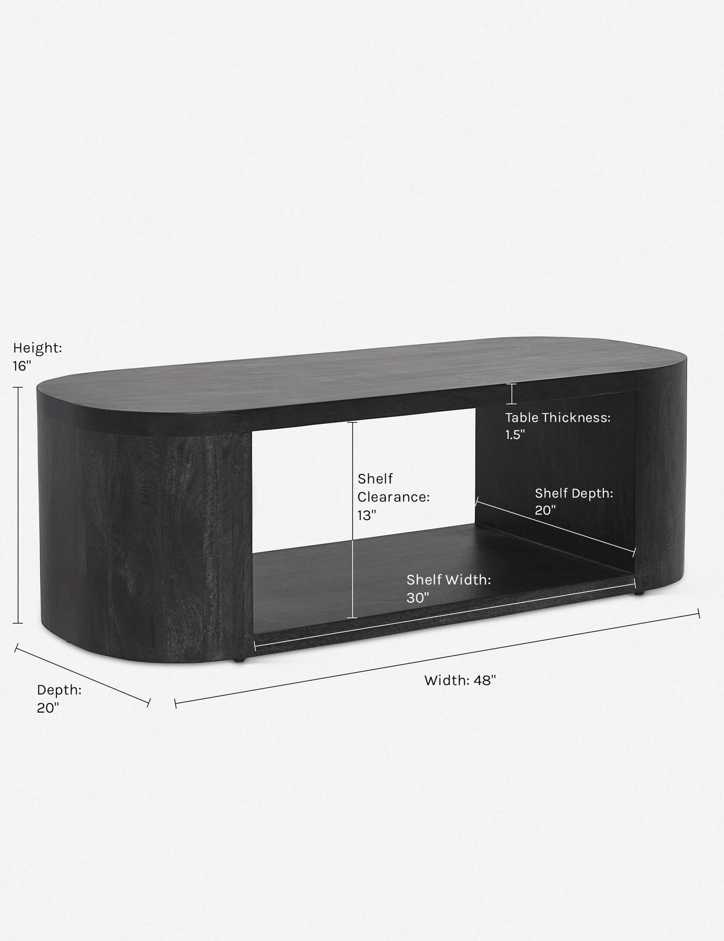 Luna Oval Coffee Table