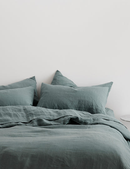 European Flax Linen Duvet Set by Cultiver