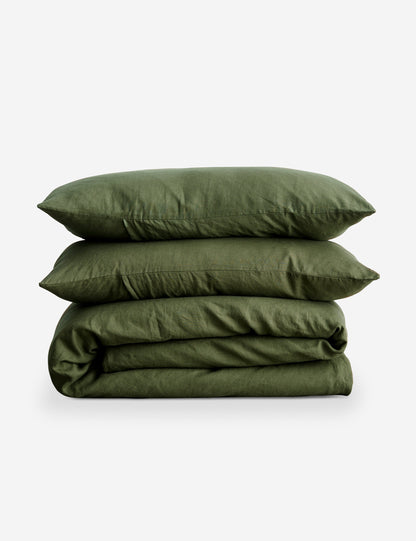 European Flax Linen Duvet Set by Cultiver