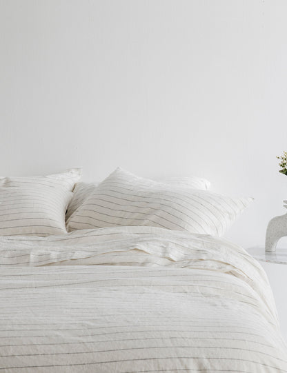 European Flax Linen Duvet Set by Cultiver
