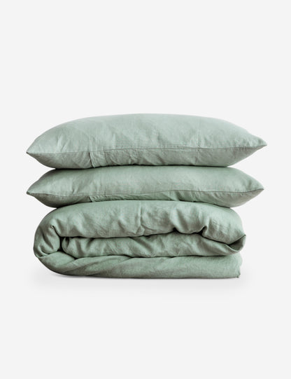 European Flax Linen Duvet Set by Cultiver