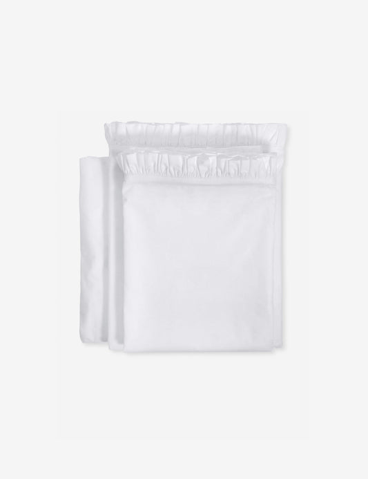 Audrey Ruffle Cotton Percale Sheet Set by Pom Pom at Home