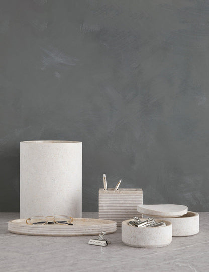 Limestone Bath Accessories by Kassatex