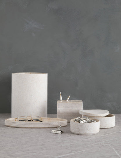 Limestone Bath Accessories by Kassatex
