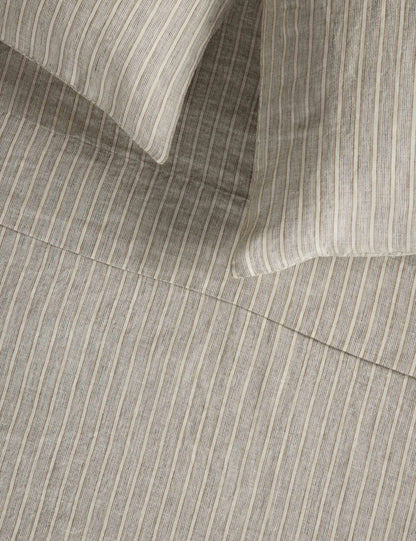 Eadlin Striped European Flax Linen® Sheet Set