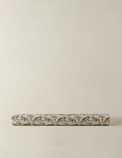 Tiger Jacquard Long Bolster Pillow by Sarah Sherman Samuel