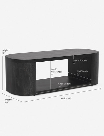 Luna Oval Coffee Table