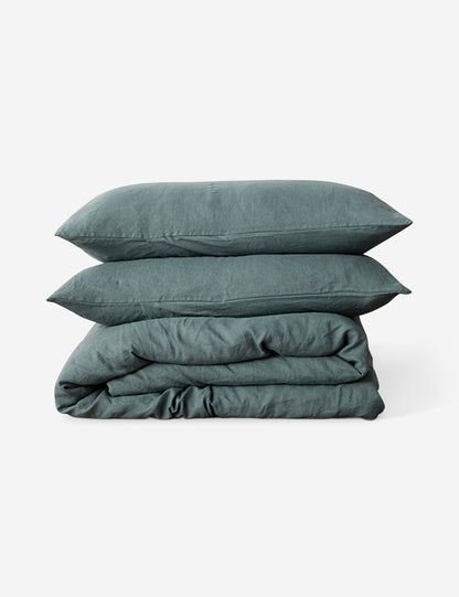 European Flax Linen Duvet Set by Cultiver
