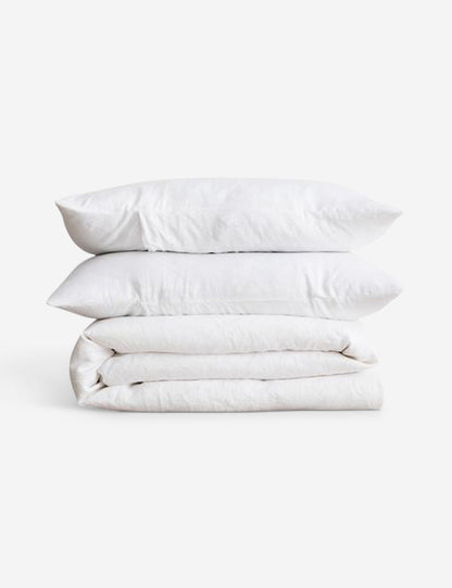 European Flax Linen Duvet Set by Cultiver